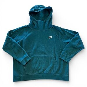 Nike Teal Sweatshirt Hoodie, Women’s Large, Swoosh, GUC